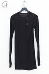 BORIS BIDJAN SABERI WLS1 series women's cotton cashmere long-sleeved T-shirt WLS1.MID FTT00001-HEI black